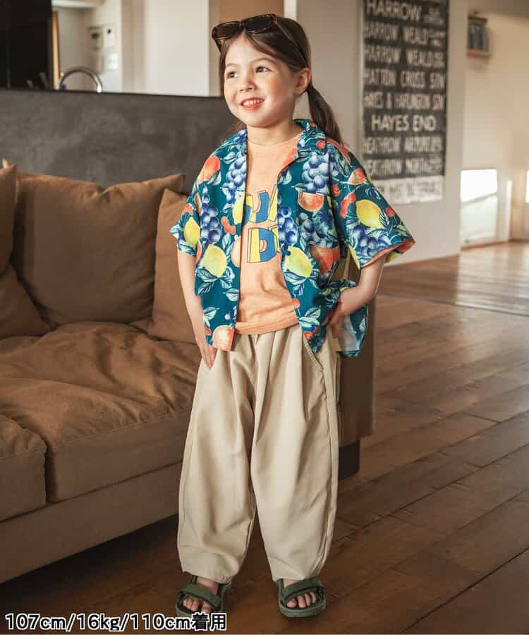 Japanese children's clothing BREEZE quick-drying vacation style shirt 80-140cm boys/girls summer TOPS