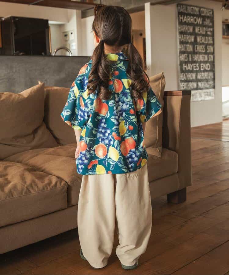 Japanese children's clothing BREEZE quick-drying vacation style shirt 80-140cm boys/girls summer TOPS