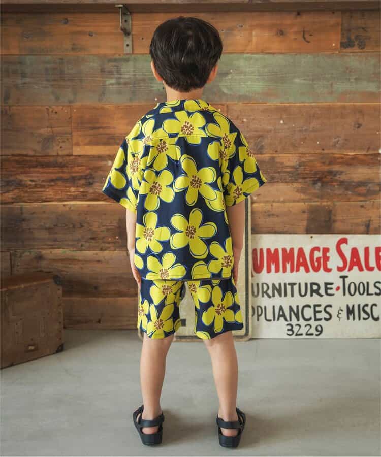 Japanese children's clothing BREEZE quick-drying vacation style shirt 80-140cm boys/girls summer TOPS