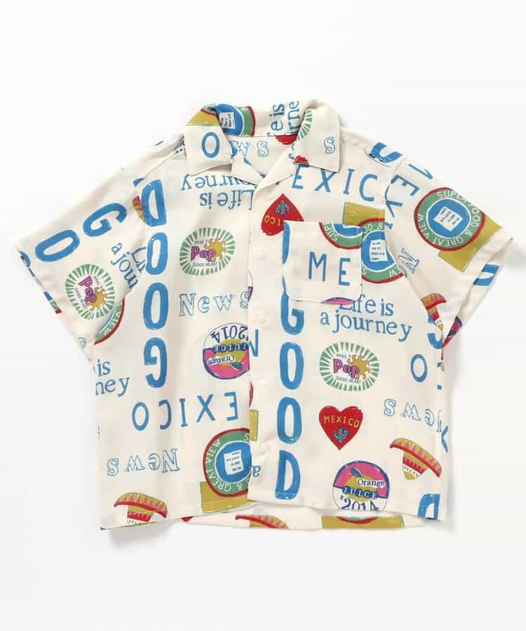 Japanese children's clothing BREEZE quick-drying vacation style shirt 80-140cm boys/girls summer TOPS