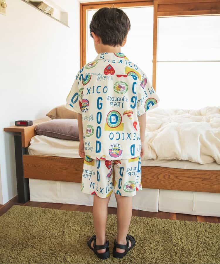 Japanese children's clothing BREEZE quick-drying vacation style shirt 80-140cm boys/girls summer TOPS