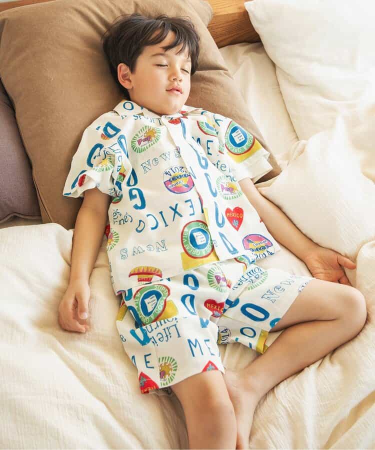 Japanese children's clothing BREEZE quick-drying vacation style shirt 80-140cm boys/girls summer TOPS