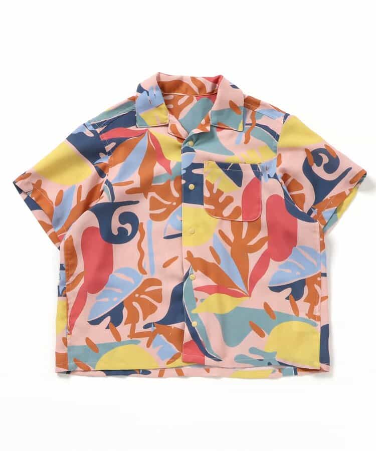 Japanese children's clothing BREEZE quick-drying vacation style shirt 80-140cm boys/girls summer TOPS