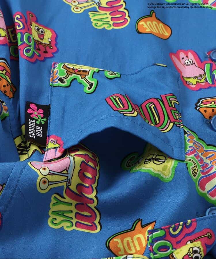 BREEZE x SpongeBob SquarePants Hawaiian Shirt 80-140cm Boys Summer TOPS