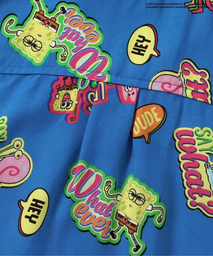 BREEZE x SpongeBob SquarePants Hawaiian Shirt 80-140cm Boys Summer TOPS