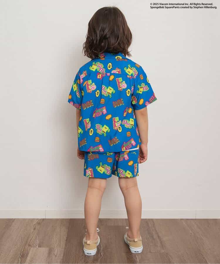 BREEZE x SpongeBob SquarePants Hawaiian Shirt 80-140cm Boys Summer TOPS