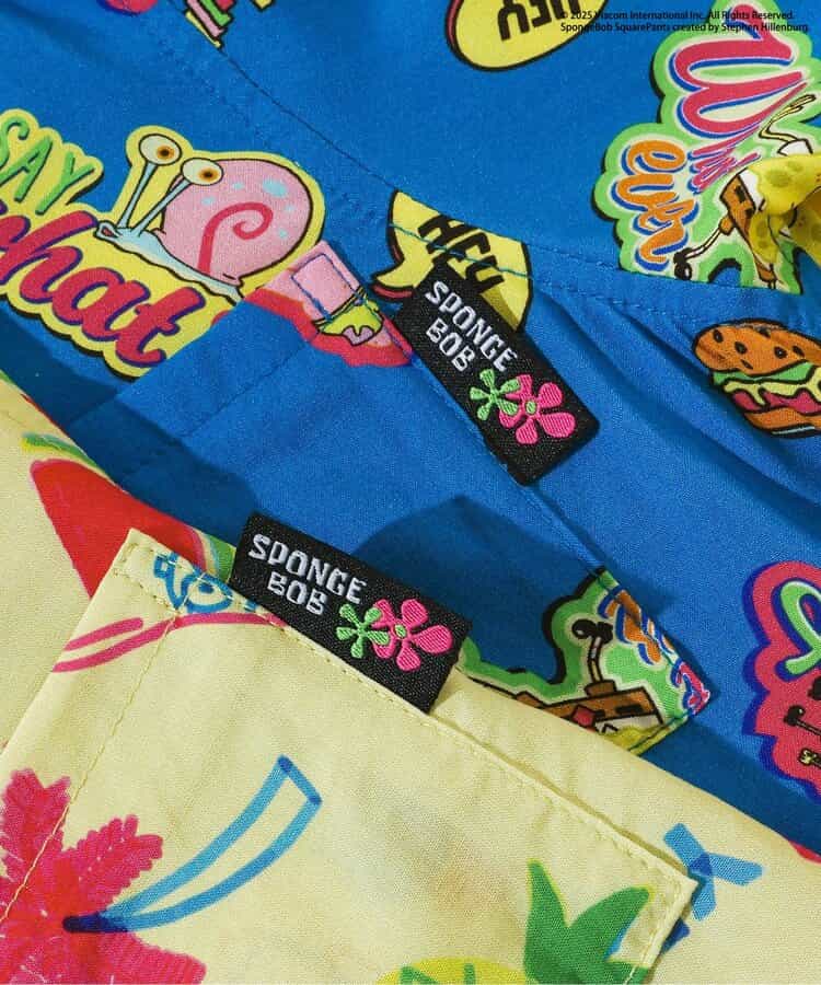 BREEZE x SpongeBob SquarePants Hawaiian Shirt 80-140cm Boys Summer TOPS