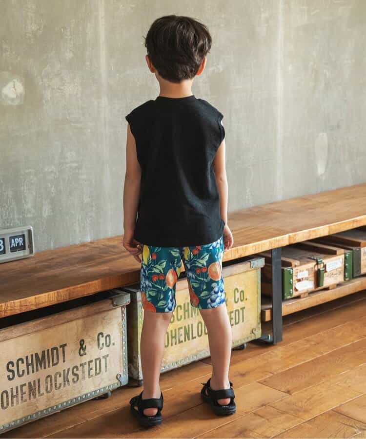 Japanese children's clothing BREEZE embroidered letter vest 80-140cm boys' summer TOPS