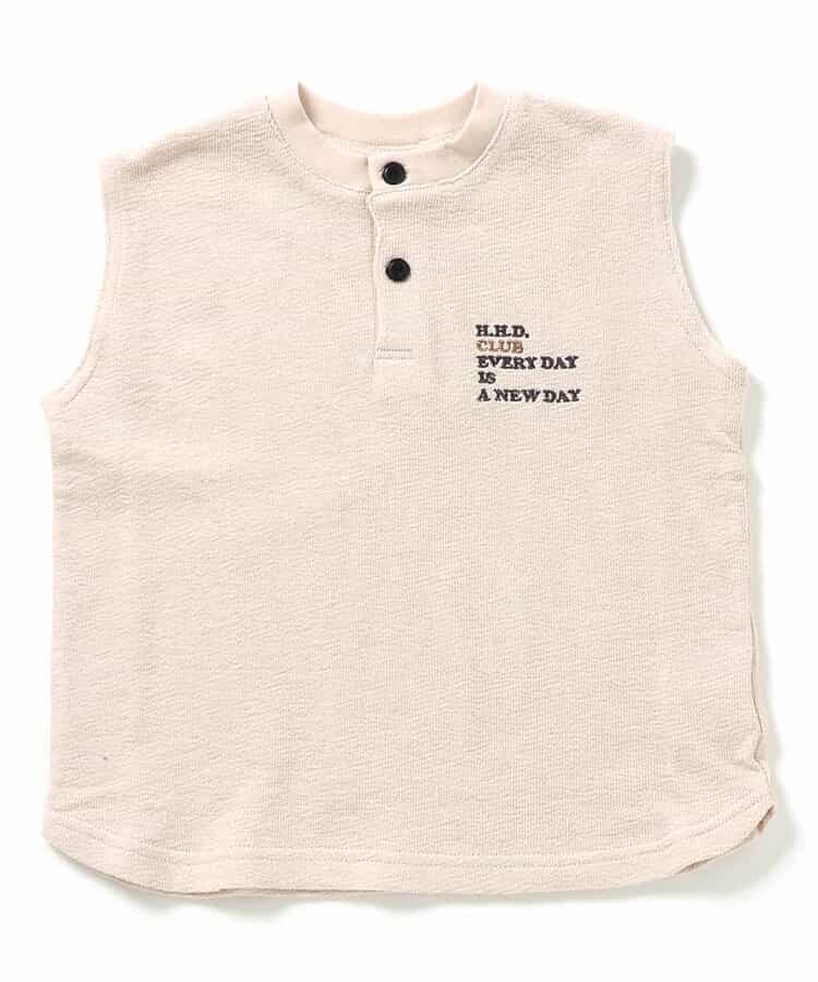 Japanese children's clothing BREEZE embroidered letter vest 80-140cm boys' summer TOPS