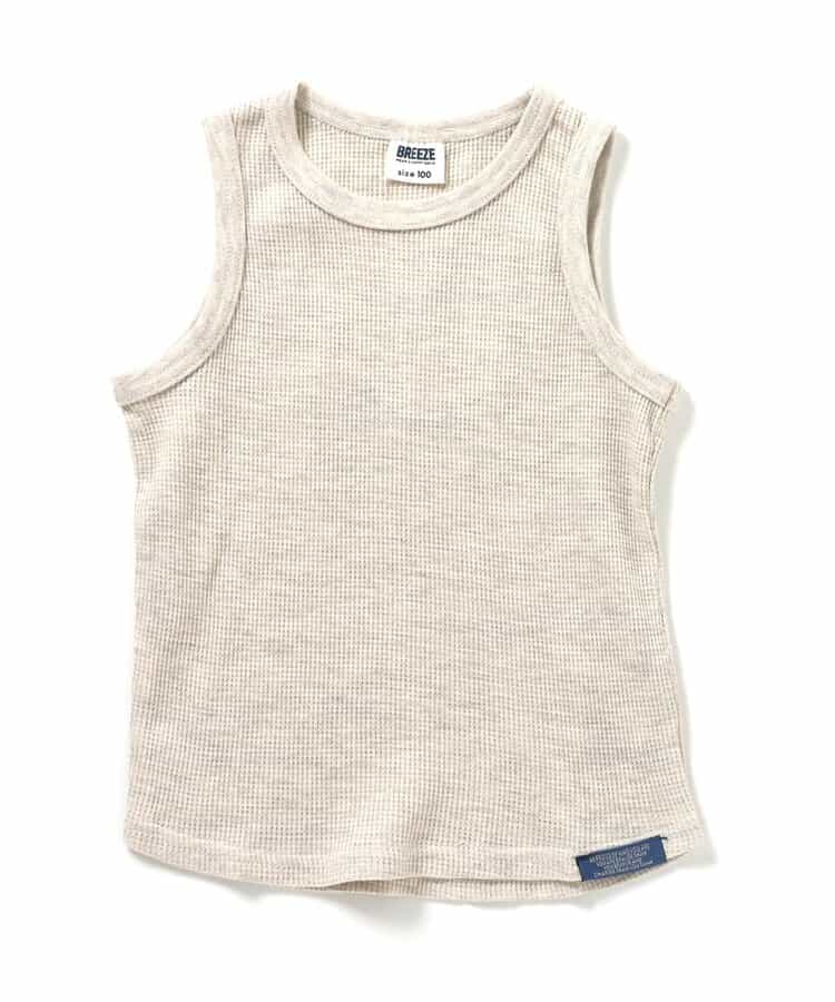 Japanese children's clothing BREEZE waffle vest 80-150cm boys/girls summer TOPS