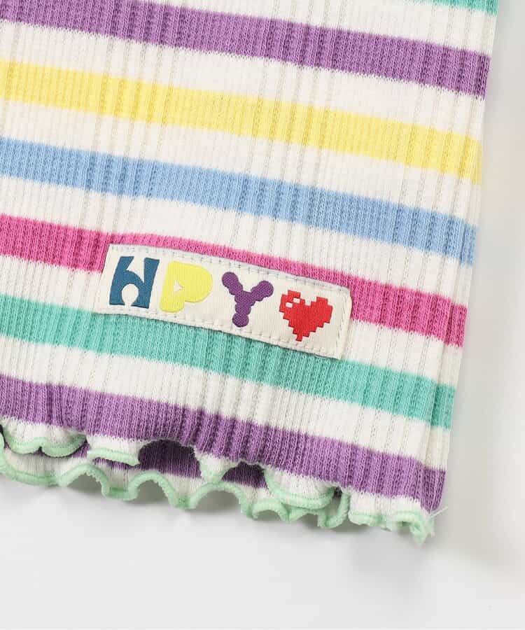 Japanese children's clothing BREEZE lace striped vest 80-140cm girls' newborn baby summer TOPS