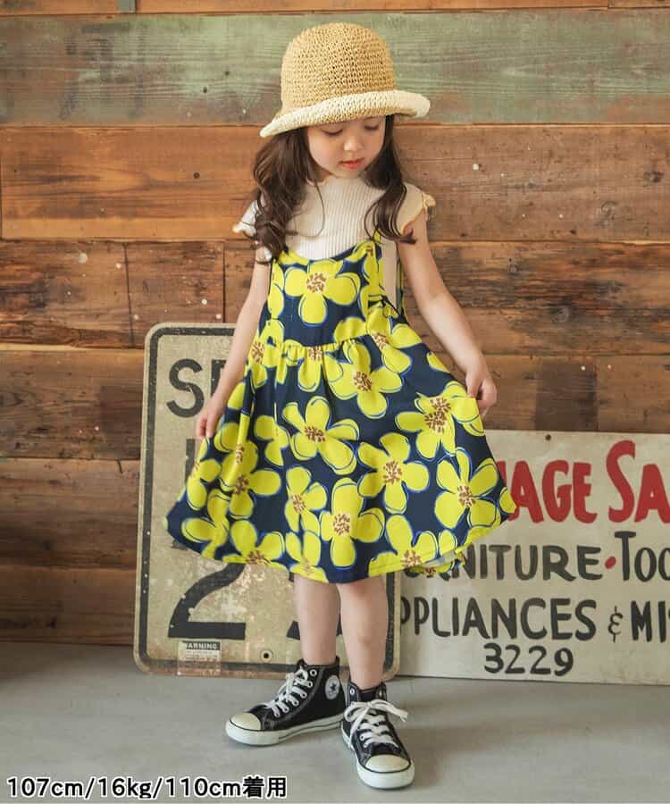 Japanese children's clothing BREEZE soft ribbed vest 80-140cm girls summer TOPS