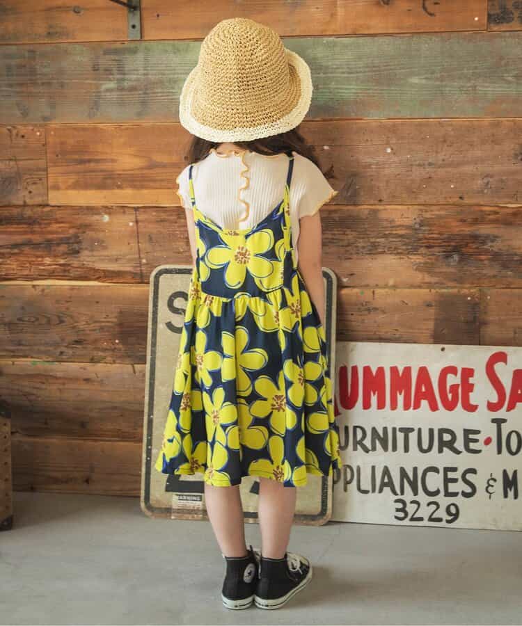 Japanese children's clothing BREEZE soft ribbed vest 80-140cm girls summer TOPS
