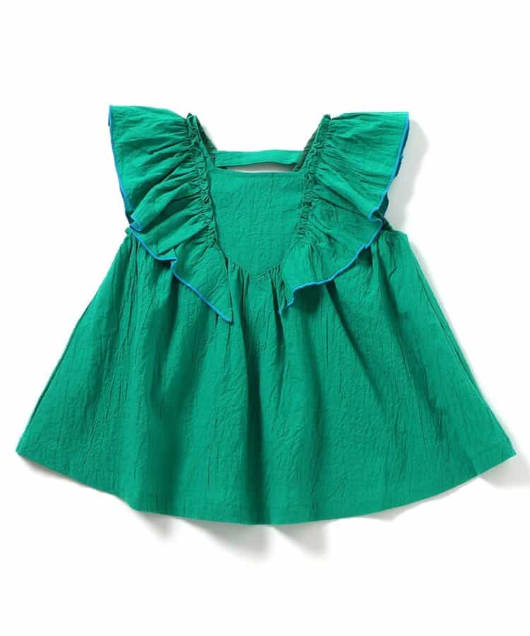 Japanese children's clothing BREEZE small flying sleeve top 80-140cm girls summer TOPS
