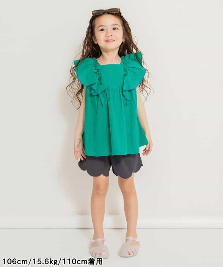 Japanese children's clothing BREEZE small flying sleeve top 80-140cm girls summer TOPS