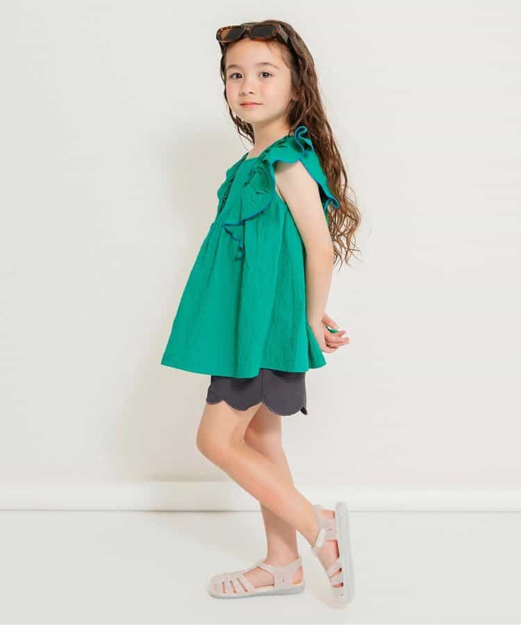 Japanese children's clothing BREEZE small flying sleeve top 80-140cm girls summer TOPS