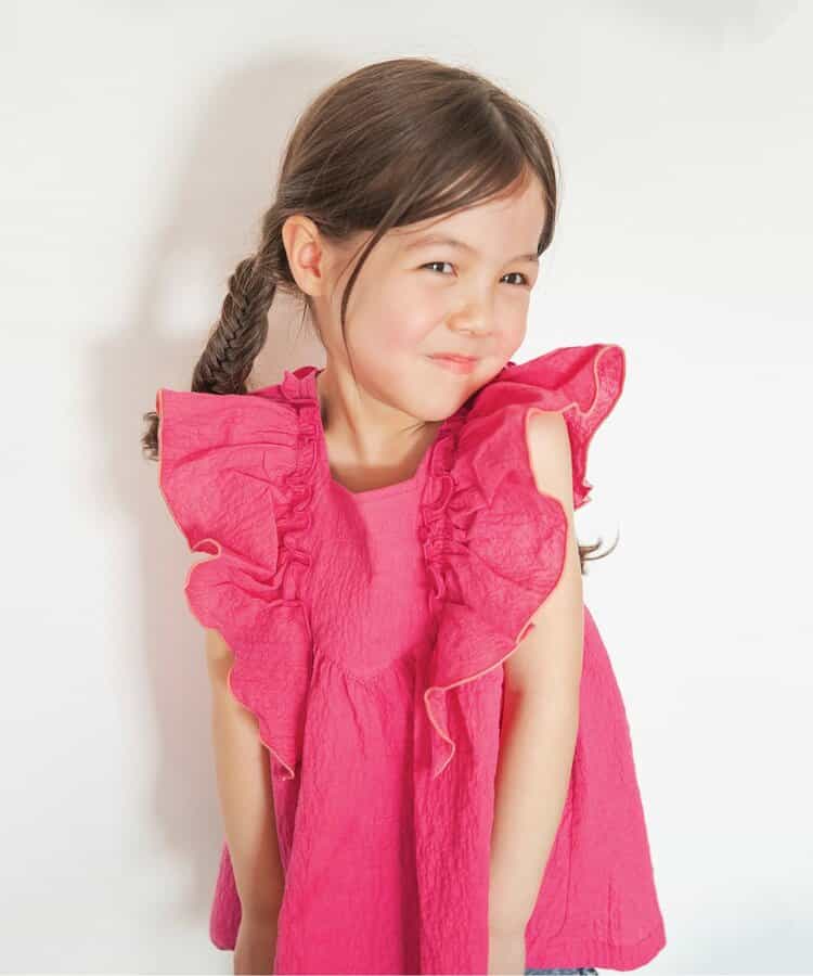 Japanese children's clothing BREEZE small flying sleeve top 80-140cm girls summer TOPS