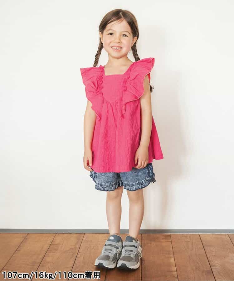Japanese children's clothing BREEZE small flying sleeve top 80-140cm girls summer TOPS