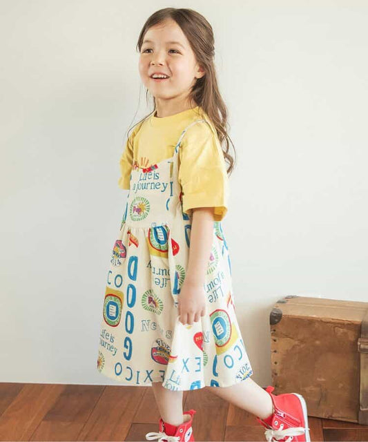 日本童裝 BREEZE 吸水速乾 度假風吊帶連身裙 80-140cm 女童款 夏季 DRESSES