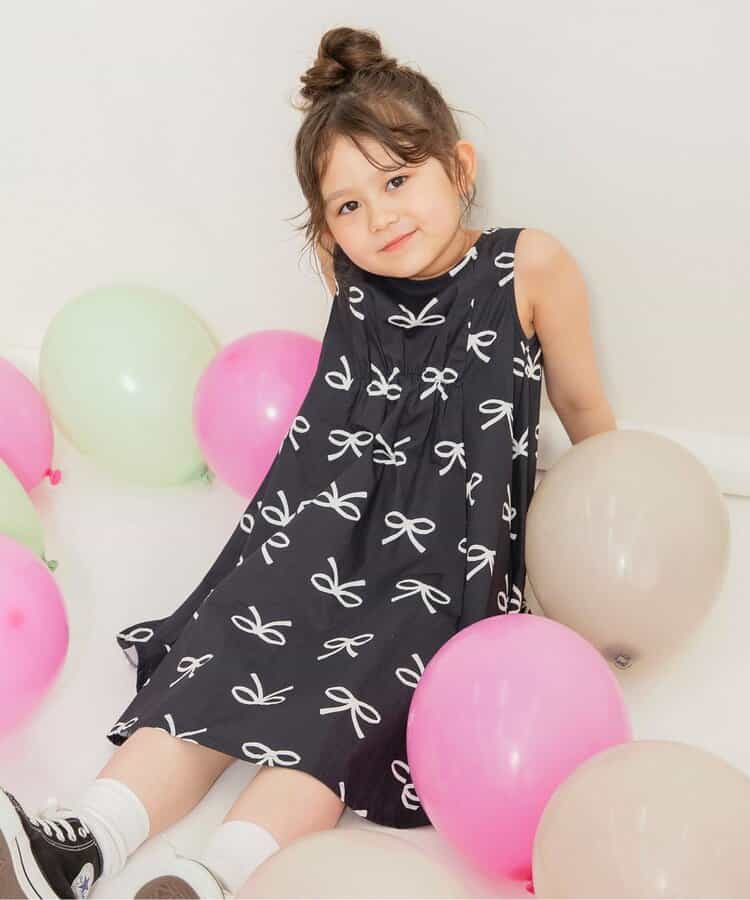 Japanese children's clothing BREEZE flared dress 80-140cm girls summer TOPS