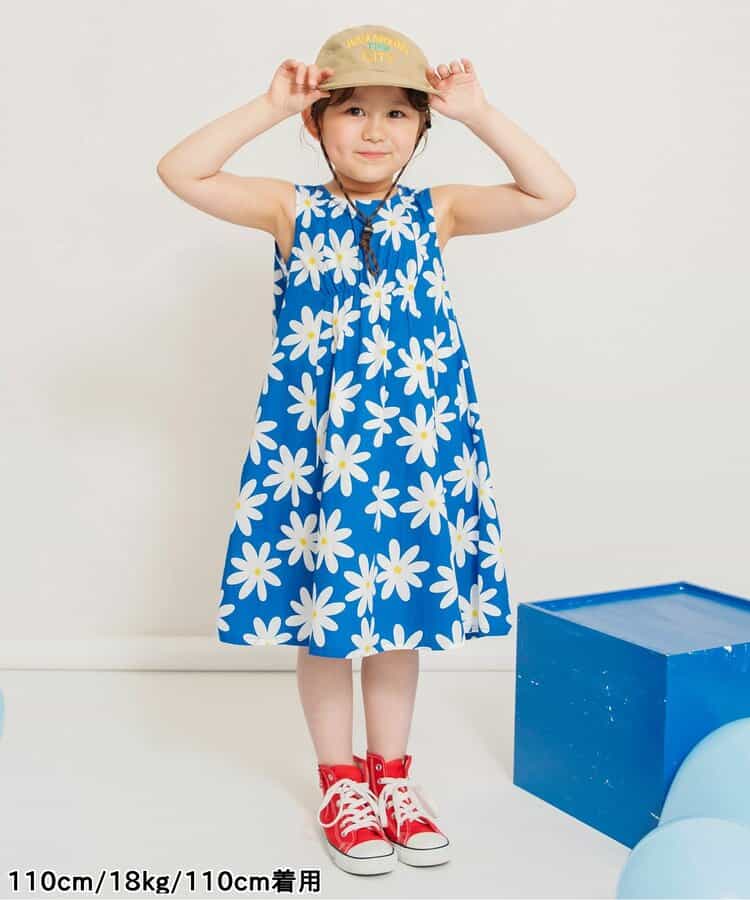 Japanese children's clothing BREEZE flared dress 80-140cm girls summer TOPS