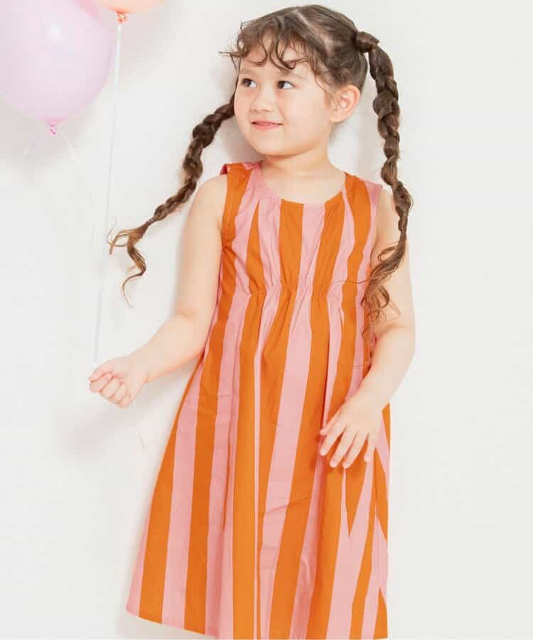 Japanese children's clothing BREEZE flared dress 80-140cm girls summer TOPS