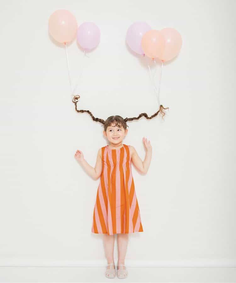 Japanese children's clothing BREEZE flared dress 80-140cm girls summer TOPS
