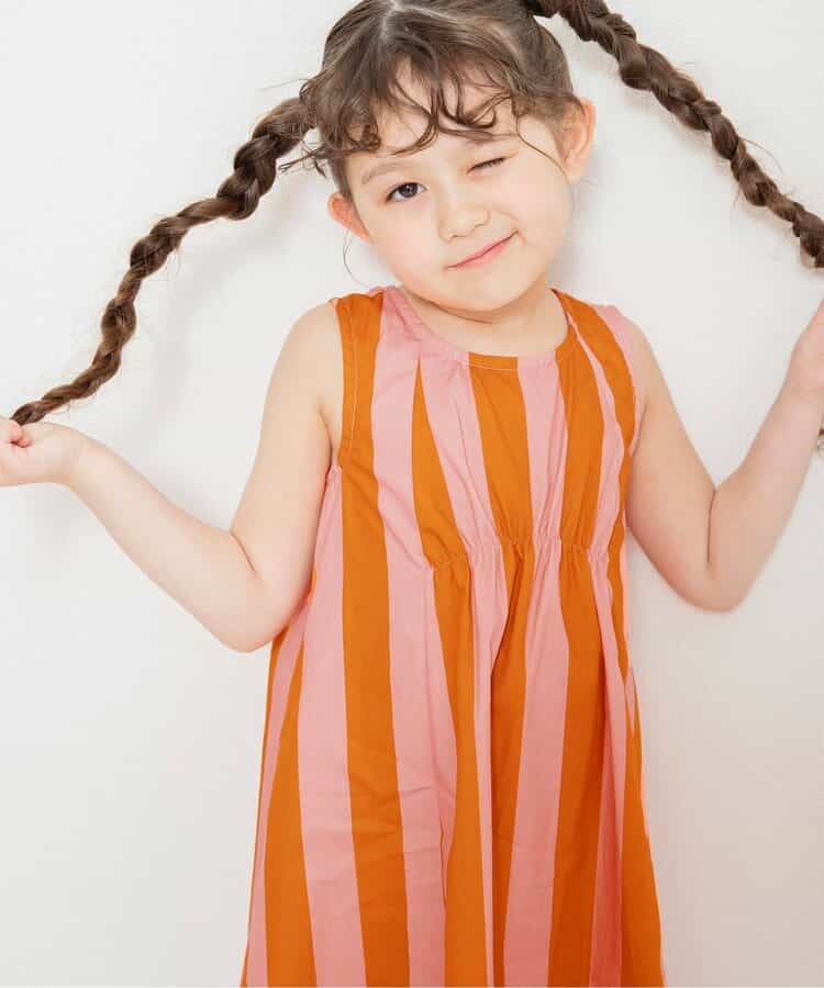 Japanese children's clothing BREEZE flared dress 80-140cm girls summer TOPS