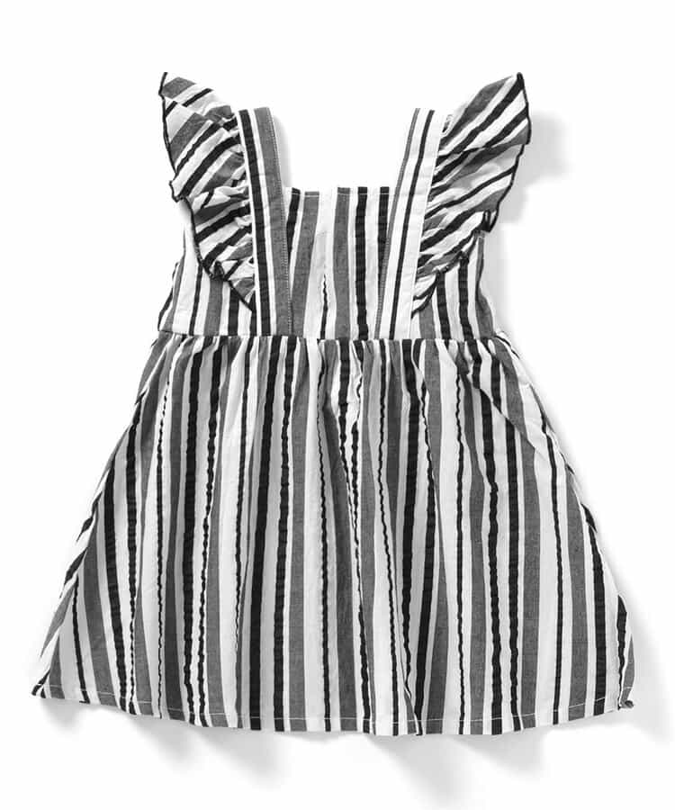 Japanese children's clothing BREEZE small flying sleeve dress 80-140cm girls summer dresses