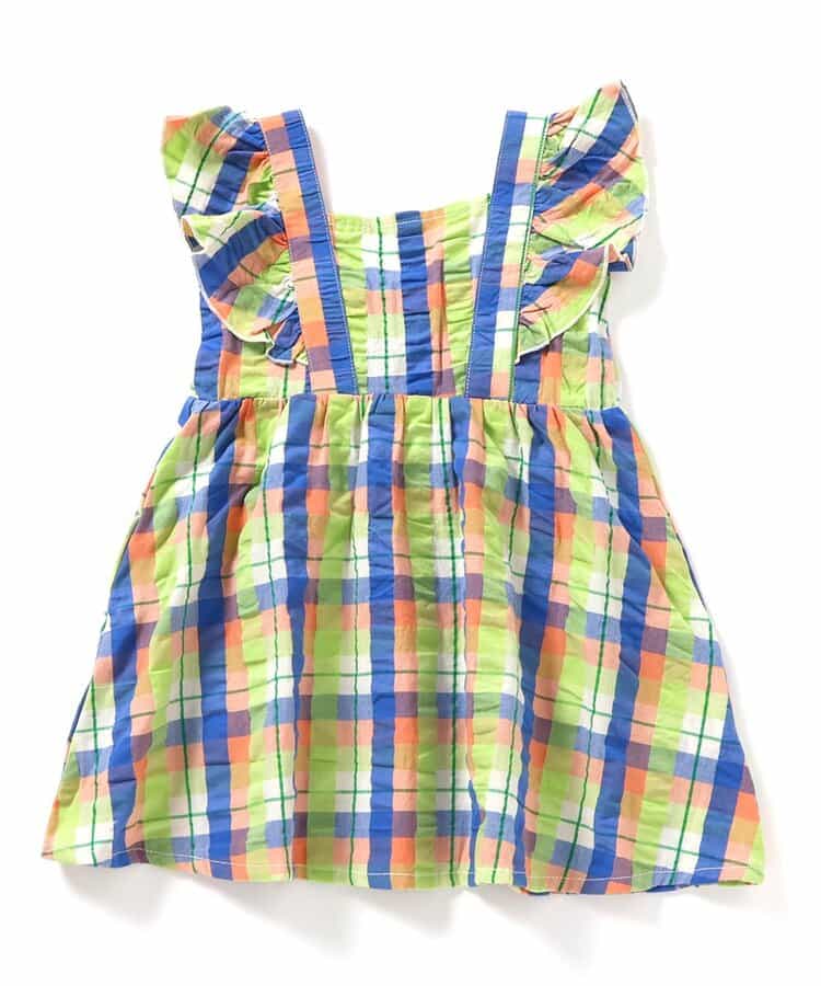 Japanese children's clothing BREEZE small flying sleeve dress 80-140cm girls summer dresses