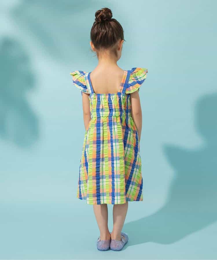 Japanese children's clothing BREEZE small flying sleeve dress 80-140cm girls summer dresses