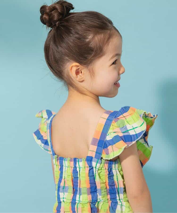 Japanese children's clothing BREEZE small flying sleeve dress 80-140cm girls summer dresses
