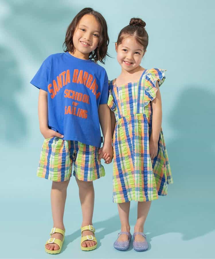 Japanese children's clothing BREEZE small flying sleeve dress 80-140cm girls summer dresses