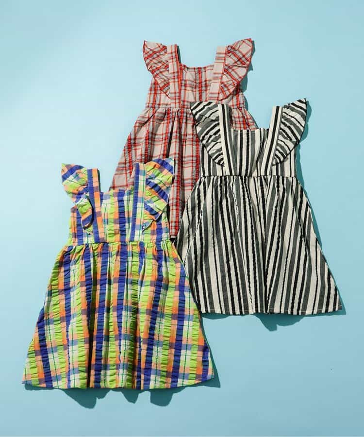Japanese children's clothing BREEZE small flying sleeve dress 80-140cm girls summer dresses
