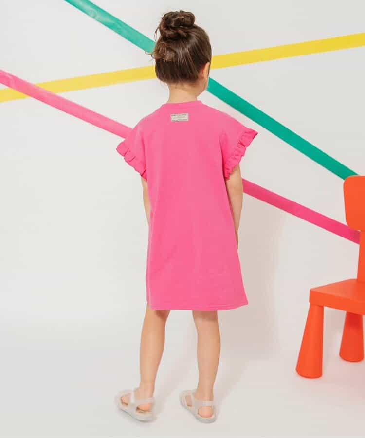 Japanese children's clothing BREEZE 3D fur pattern dress 80-140cm girls summer dresses
