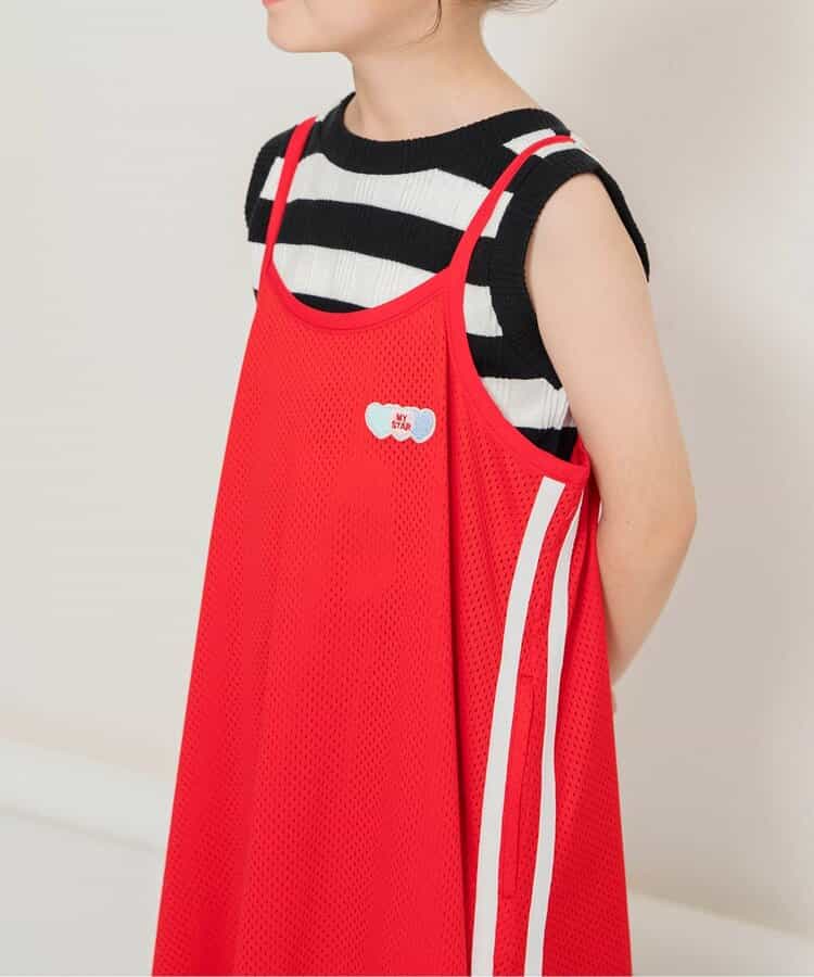 Japanese children's clothing BREEZE mesh suspender dress 80-140cm girls summer dresses