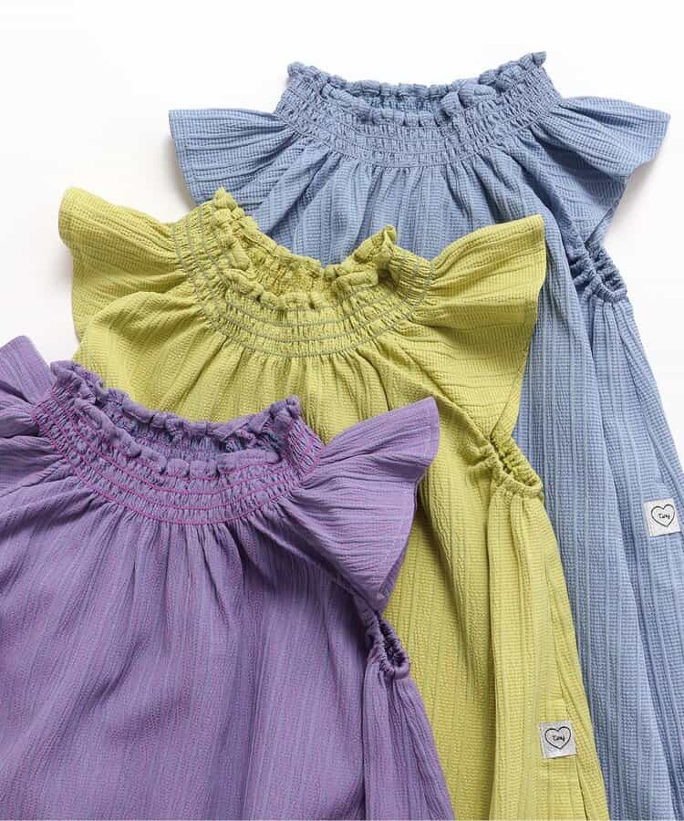Japanese children's clothing BREEZE pleated dress 80-140cm girls summer dresses