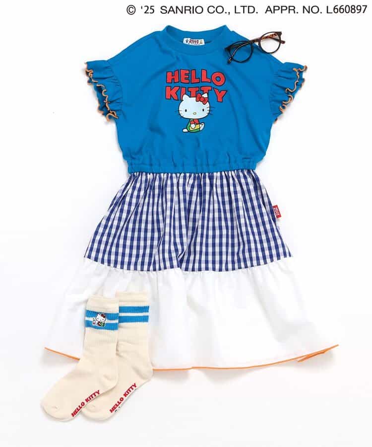 BREEZE x Sanrio Hello Kitty replica dress (80-140cm) for girls (Summer dresses)