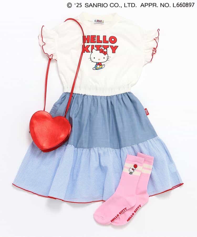 BREEZE x Sanrio Hello Kitty replica dress (80-140cm) for girls (Summer dresses)