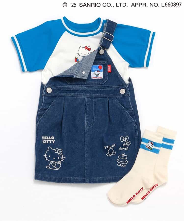 BREEZE x Sanrio Hello Kitty One-Piece Dress (80-140cm) for Girls (Summer Dress)