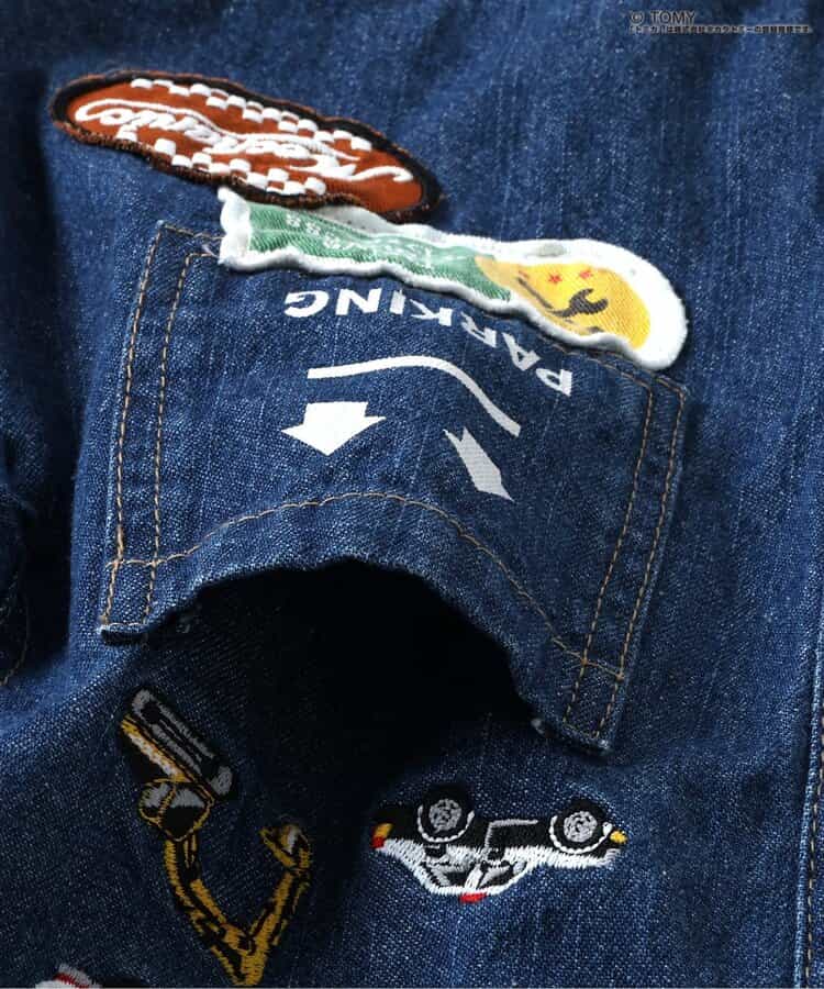 BREEZE x TOMICA Denim Overalls (90-120cm) for Boys (Summer Jumpsuit)