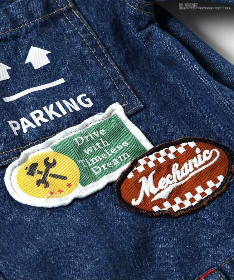BREEZE x TOMICA Denim Overalls (90-120cm) for Boys (Summer Jumpsuit)