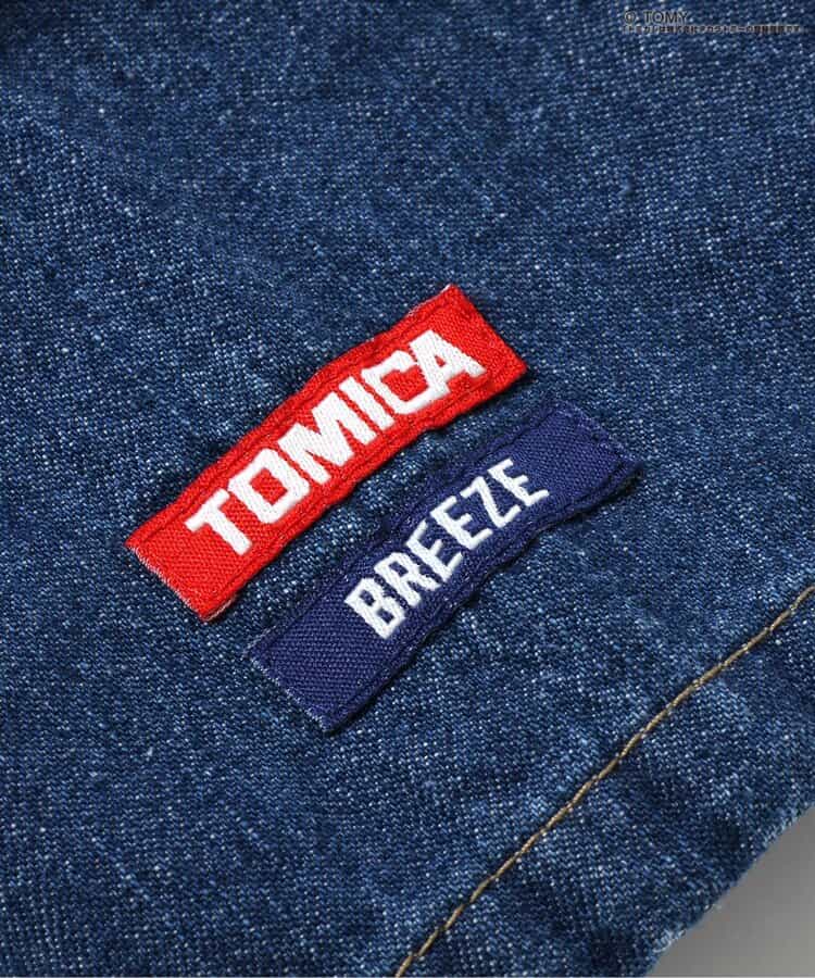 BREEZE x TOMICA Denim Overalls (90-120cm) for Boys (Summer Jumpsuit)