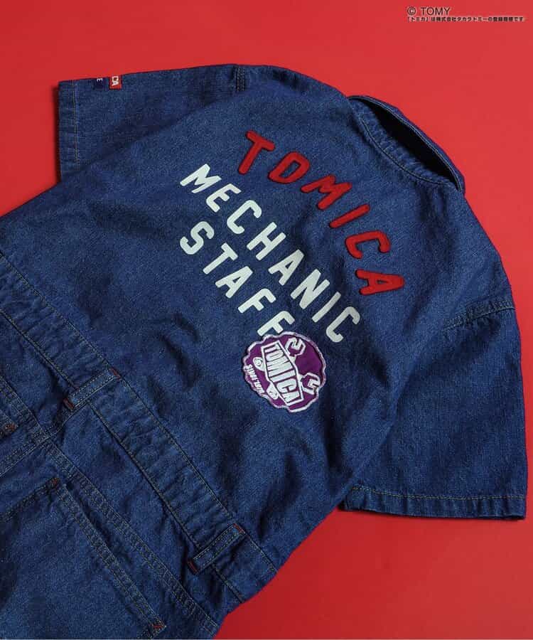 BREEZE x TOMICA Denim Overalls (90-120cm) for Boys (Summer Jumpsuit)