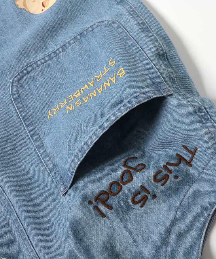 BREEZE x Baskin-Robbins Denim Overalls (80-130cm) for Boys and Girls (Summer Jumpsuit)