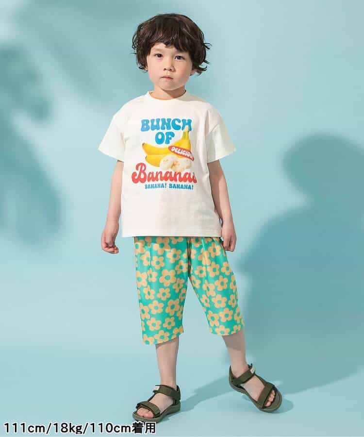 Japanese children's clothing BREEZE mesh fabric casual cropped pants 80-130cm boys'/girls' summer PANTS