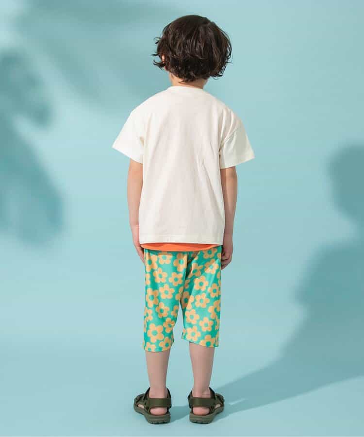 Japanese children's clothing BREEZE mesh fabric casual cropped pants 80-130cm boys'/girls' summer PANTS