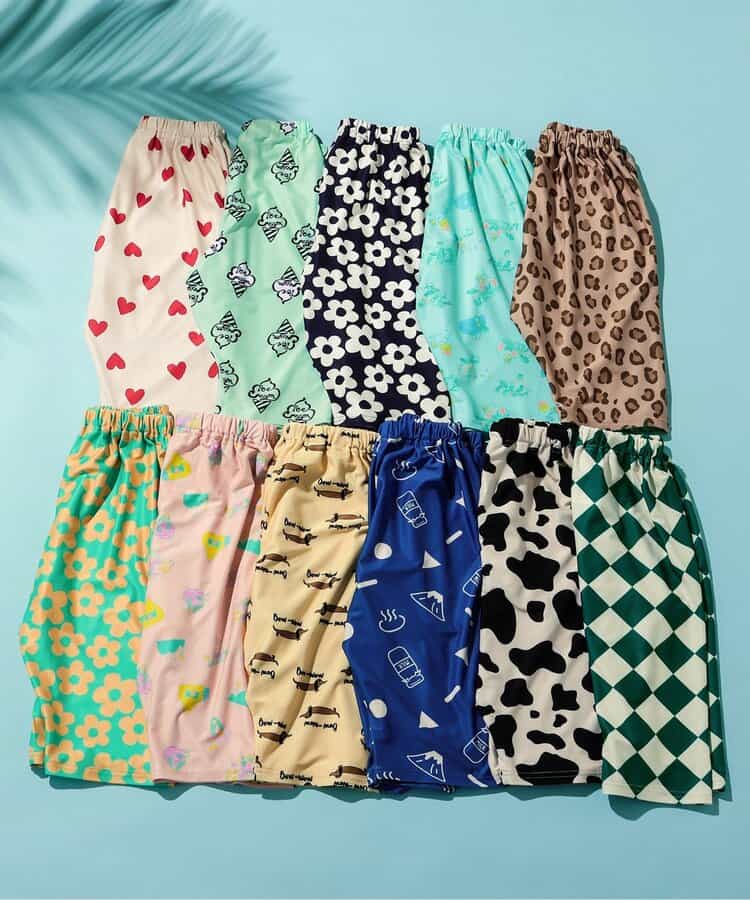 Japanese children's clothing BREEZE mesh fabric casual cropped pants 80-130cm boys'/girls' summer PANTS
