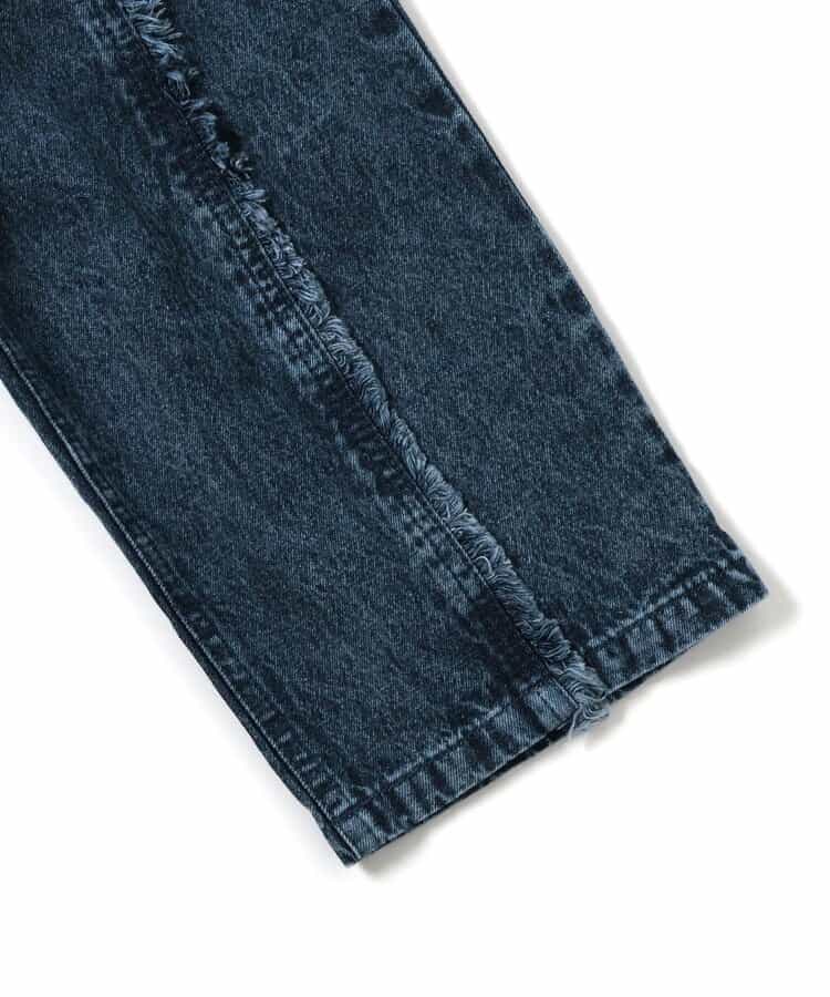 Japanese children's clothing BREEZE tassel denim straight pants 80-140cm girls summer PANTS