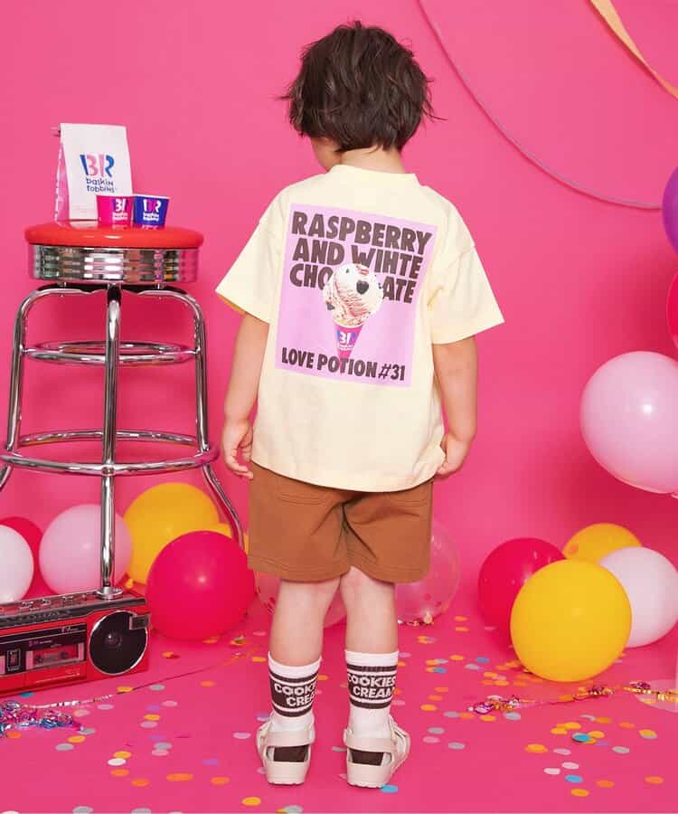 Japanese children's clothing BREEZE x Baskin-Robbins shorts 80-140cm boys' summer PANTS